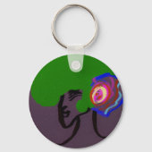 Sci-fi Seashell Creature Keychain Schlüsselanhänger (Rückseite)