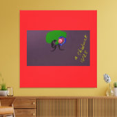 Sci-fi Seashell Creature Leinwanddruck (Insitu (Wohnzimmer))