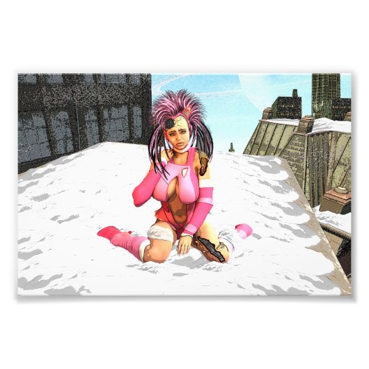 Sci Fi Snow Punk Fotodruck (Vorne)