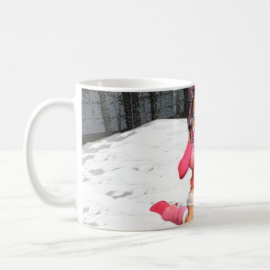 Sci Fi Snow Punk Kaffeetasse (Links)
