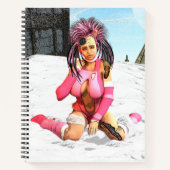 Sci Fi Snow Punk Notizblock (Vorderseite)