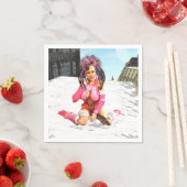 Sci Fi Snow Punk Serviette (Beispiel)