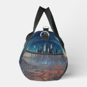 Sci-Fi-Stadt im Weltraum  Duffle Bag (Rechts)