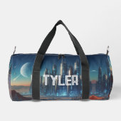 Sci-Fi-Stadt im Weltraum  Duffle Bag (Rückseite)