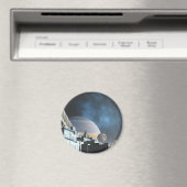 Sci-Fi Stadt Magnet (In Situ (Geschirrspüler))