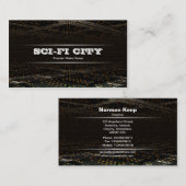 Sci-fi-Stadt Visitenkarte (Vorne/Hinten)