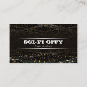 Sci-fi-Stadt Visitenkarte