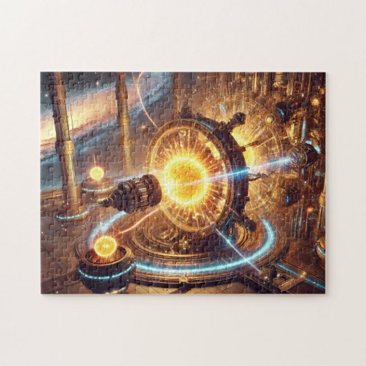 Sci-Fi Star Forge Celestial Factory Puzzle (Horizontal)