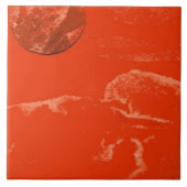 Sci-Fi sterbende Sonne in niedriger Umlaufbahn um Fliese (Vorderseite)