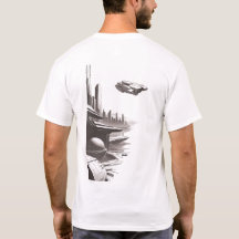 Sci-Fi-T - Shirt durch das Universum 01 B Zurück
