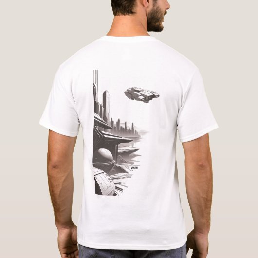 Sci-Fi-T - Shirt durch das Universum 01 B Zurück (Rückseite)