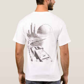 Sci-Fi-T - Shirt durch das Universum 01 D zurück