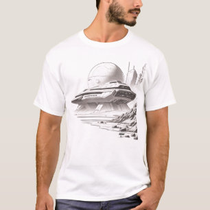 Sci-Fi-T - Shirt durch das Universum 01 E, Vorders