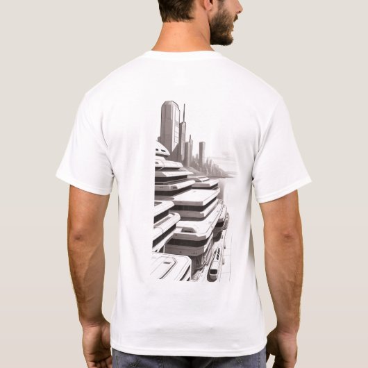 Sci-Fi-T - Shirt durch das Universum 01 F zurück (Rückseite)