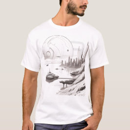 Sci-Fi-T - Shirt durch das Universum 03 B, Vorders