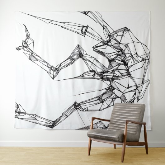 Sci-Fi Tapestry Wandteppich (Beispiel (Horizontal))