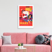 Sci-Fi Travel Ad, Mars Leinwanddruck (Insitu (Wohnzimmer))