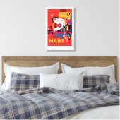 Sci-Fi Travel Ad, Mars Leinwanddruck (Insitu (Schlafzimmer))