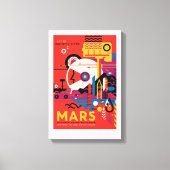 Sci-Fi Travel Ad, Mars Leinwanddruck (Vorderseite)