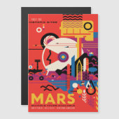 Sci-Fi Travel Ad, Mars Magneteinladung (Vorne/Hinten)