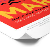 Sci-Fi Travel Ad, Mars Poster (Ecke)