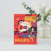 Sci-Fi Travel Ad, Mars Postkarte (Stehend Vorderseite)