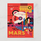 Sci-Fi Travel Ad, Mars Postkarte (Vorderseite)