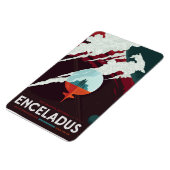 Sci-Fi Travel Ad, Moon Enceladus Magnet (Linke Seite)