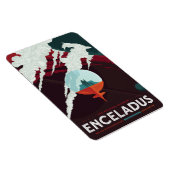 Sci-Fi Travel Ad, Moon Enceladus Magnet (Rechte Seite)