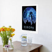 Sci-Fi Travel Ad, Moon Europa Foliendrucke (Ablage(Küche))