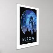 Sci-Fi Travel Ad, Moon Europa Foliendrucke (Ablage )