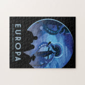 Sci-Fi Travel Ad, Moon Europa Puzzle (Horizontal)