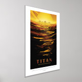 Sci-Fi Travel Ad, Moon Titan Foliendrucke (Ablage )