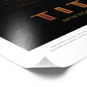 Sci-Fi Travel Ad, Moon Titan Fotodruck (Ecke)