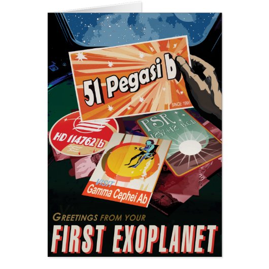 Sci-Fi Travel Ad, Planet 51 Pegasi b (Vorne)