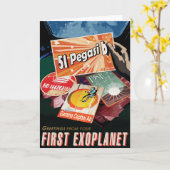 Sci-Fi Travel Ad, Planet 51 Pegasi b Karte (Gelbe Blume)