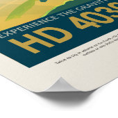 Sci-Fi Travel Ad, Planet HD 40307g Poster (Ecke)