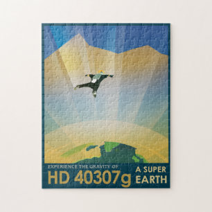 Sci-Fi Travel Ad, Planet HD 40307g Puzzle