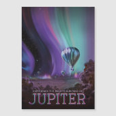 Sci-Fi Travel Ad, Planet Jupiter Magneteinladung (Vorderseite)