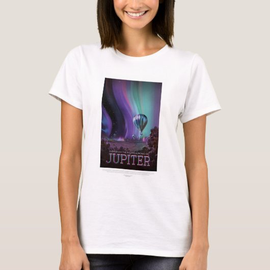 Sci-Fi Travel Ad, Planet Jupiter T-Shirt (Vorderseite)