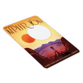 Sci-Fi Travel Ad, Planet Kepler-16b Magnet (Rechte Seite)