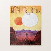 Sci-Fi Travel Ad, Planet Kepler-16b Puzzle (Vertikal)