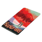 Sci-Fi Travel Ad, Planet Kepler-186f Magnet (Linke Seite)