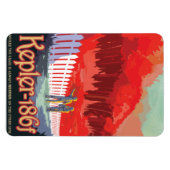 Sci-Fi Travel Ad, Planet Kepler-186f Magnet (Horizontal)