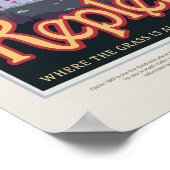 Sci-Fi Travel Ad, Planet Kepler-186f Poster (Ecke)