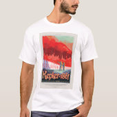 Sci-Fi Travel Ad, Planet Kepler-186f T-Shirt (Vorderseite)