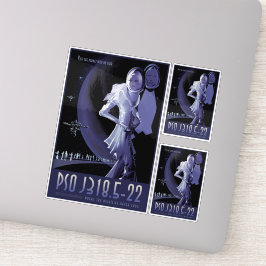 Sci-Fi Travel Ad, Planet PSO J318.5-22 Aufkleber