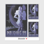 Sci-Fi Travel Ad, Planet PSO J318.5-22 Aufkleber (Blatt)