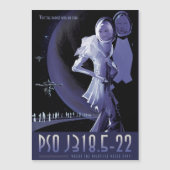 Sci-Fi Travel Ad, Planet PSO J318.5-22 Magneteinladung (Vorderseite)