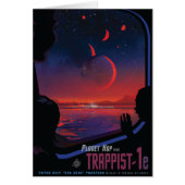 Sci-Fi Travel Ad, Planet Trapist-1e (Vorne)